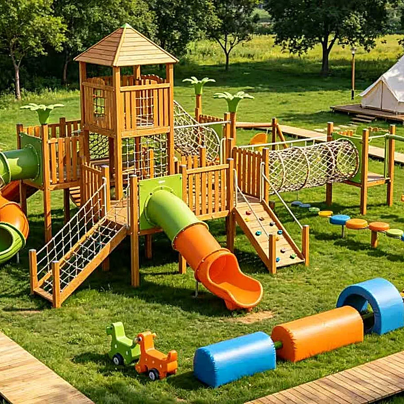 glamping castle play complex