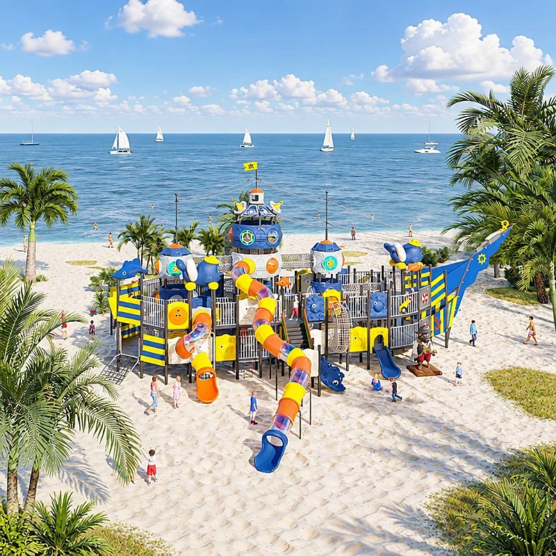 large pirate ship play complex5