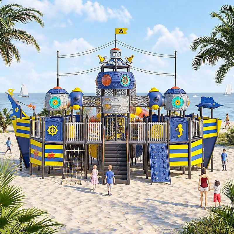 large pirate ship play complex6