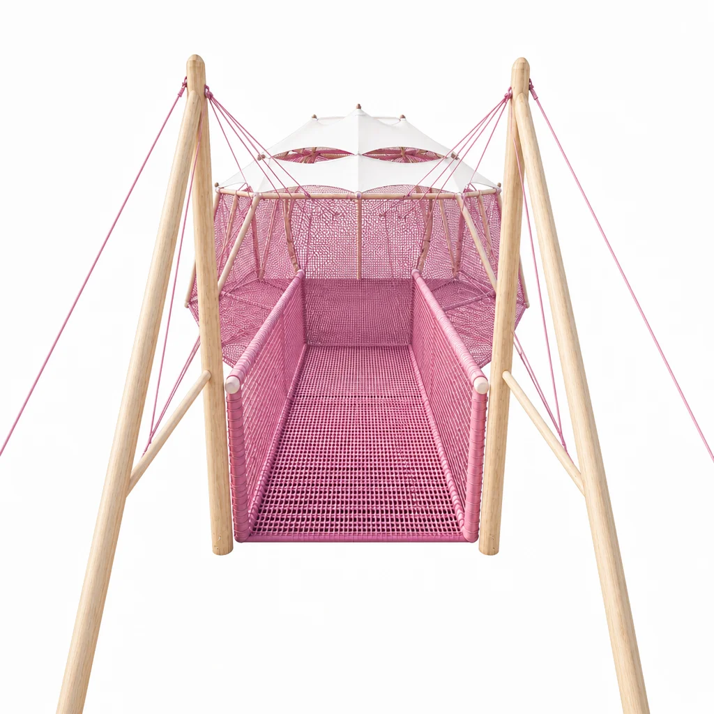 nature play rope net bridgev8