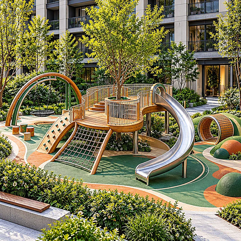 nature treehouse play complex1