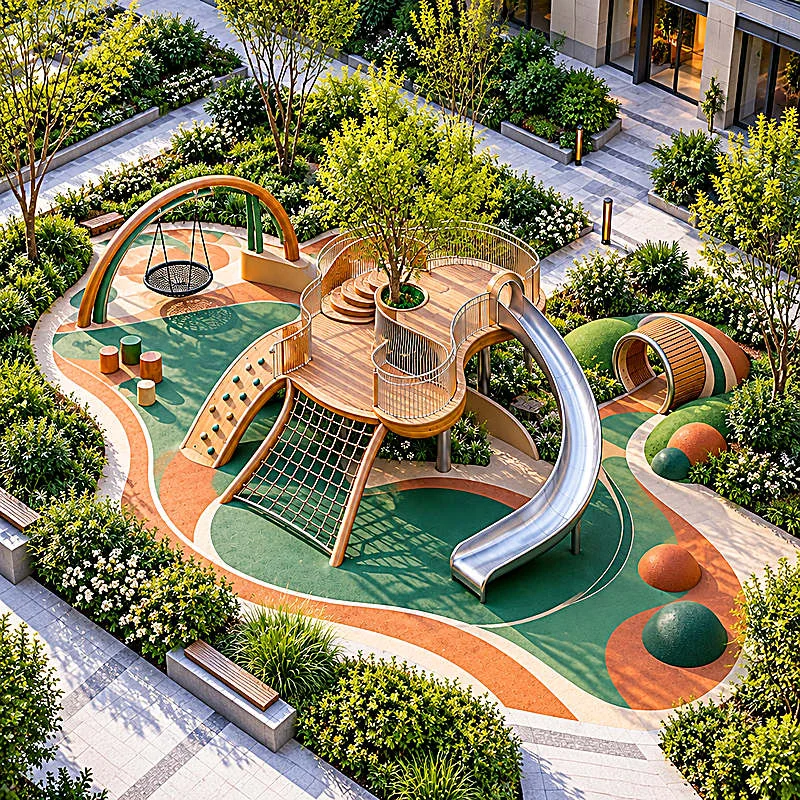 nature treehouse play complex3
