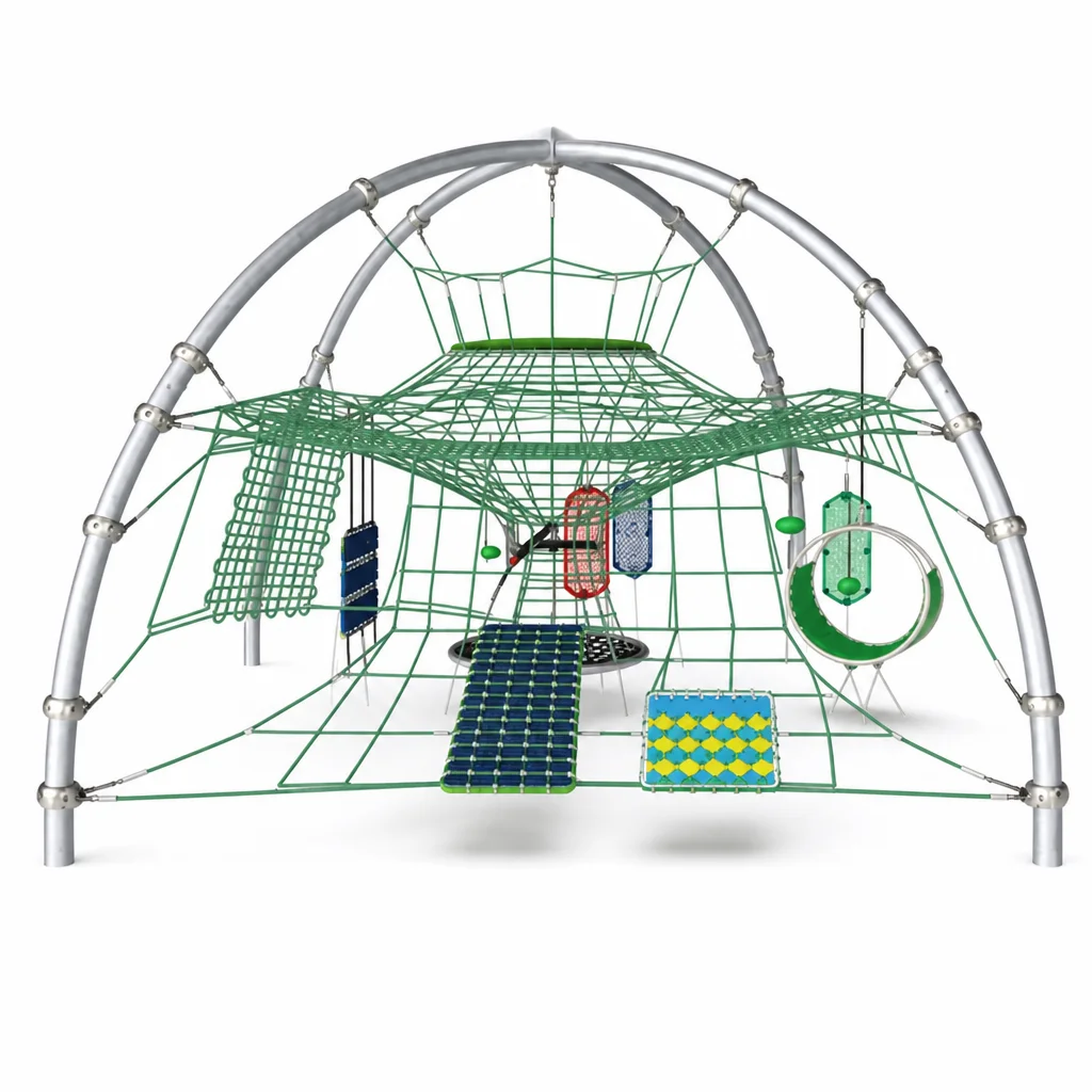 outdoor rope climbing dome2