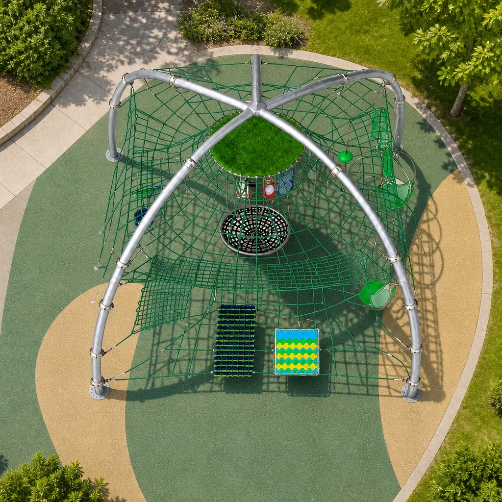 outdoor rope climbing dome5